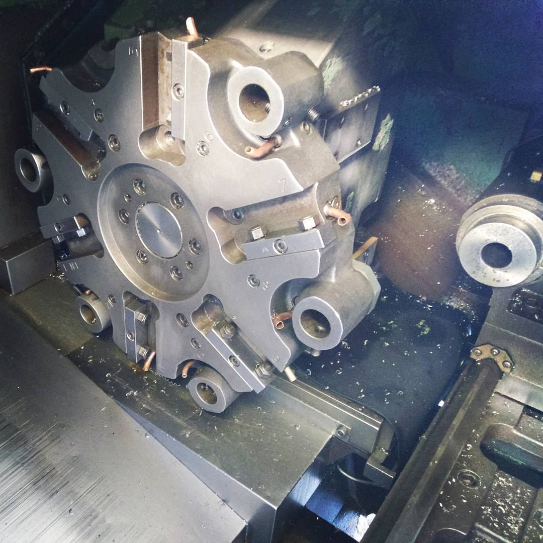 Complex multi-axis machined aluminum part
