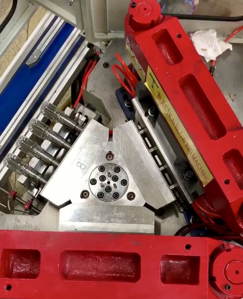Custom CNC fixture holding parts for machining