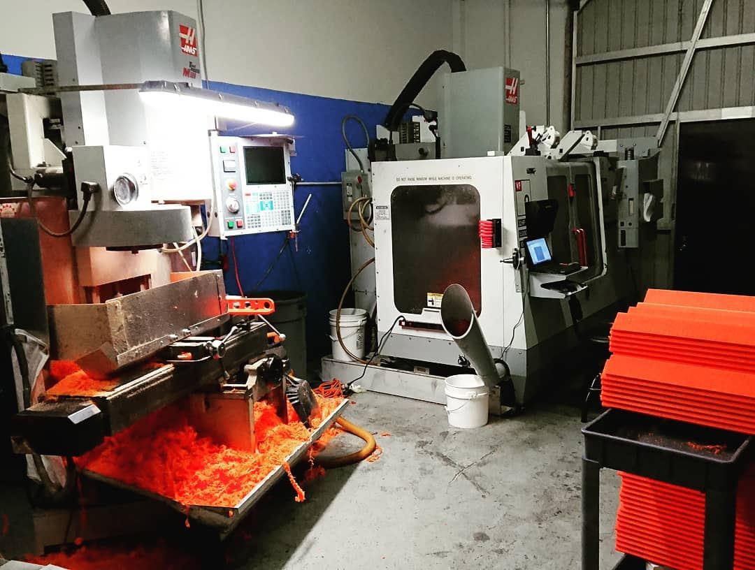 CNC milling machines in the Tera shop