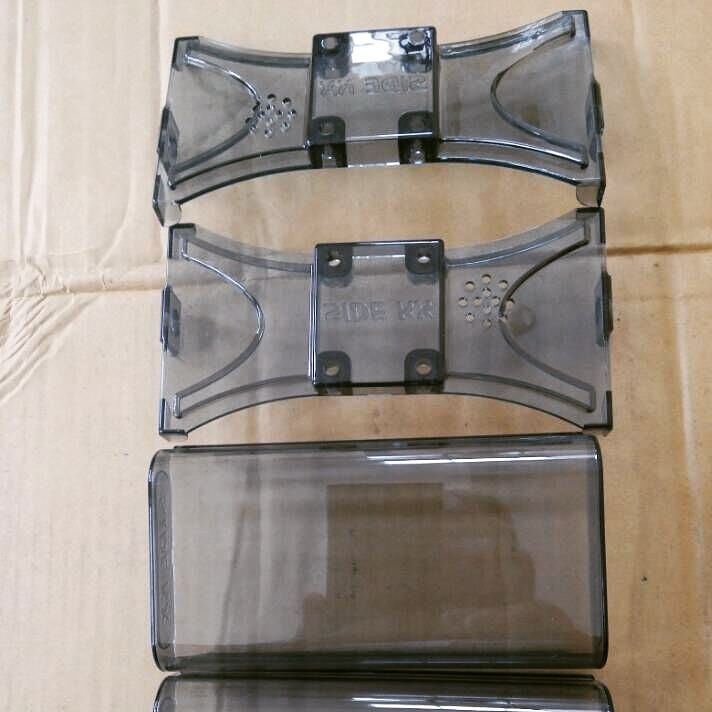 Clear injection-molded plastic parts
