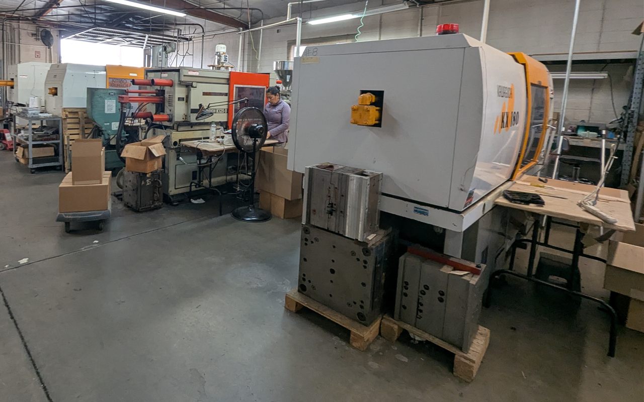 Injection molding machines on the Tera shop floor